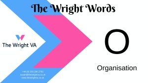 Read more about the article O for Organisation
